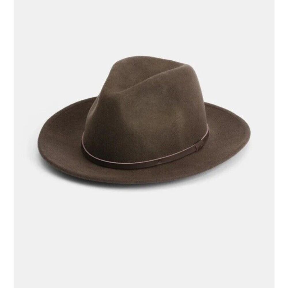 Will + Bear William Brown Wide Brim Wool Hat NWT $129 Size Medium